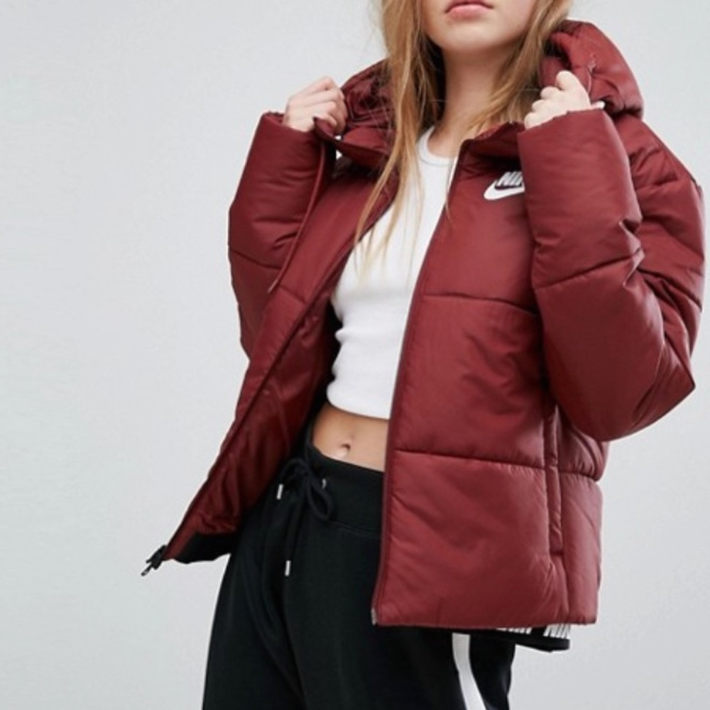 Nike Short Padded Jacket With Branded Waistband